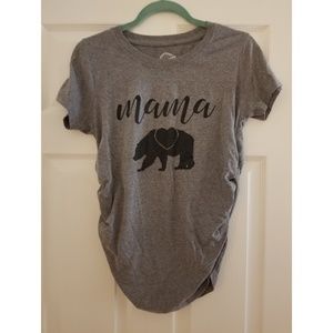 Gap maternity gray mama bear t-shirt size medium
